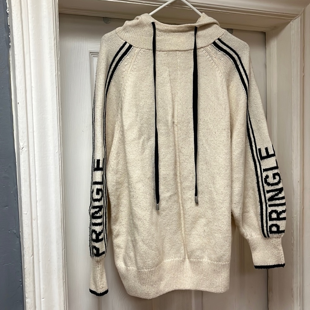 Thick Crème Striped Hoodie